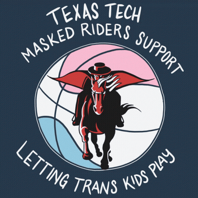Texas Tech Masked Riders Letting Trans Kids Play GIF