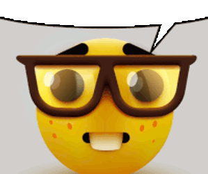 Textbubble Nerd Sticker GIF