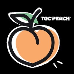 TGC Peach Brand Logo Graphics Design GIF