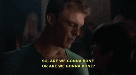 Thad Castle Alan Ritchson Are We Gonna Bone GIF