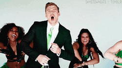 Thad Castle Alan Ritchson Dancing With Girls GIF