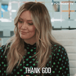 Thank God Hilary Duff GIF