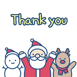 Thank You And Merry Christmas Cartoon Santa Claus GIF