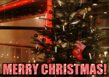 Thank You And Merry Christmas Hug GIF