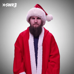 Thank You And Merry Christmas Shake Head Santa GIF