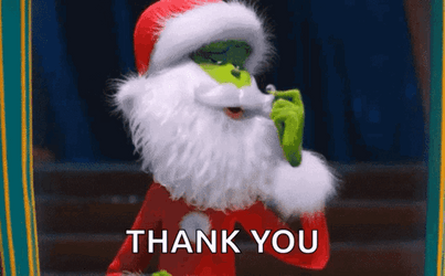 Thank You And Merry Christmas The Grinch Santa GIF
