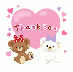 Thank You Animated Bear GIF