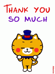 Thank You Animated Magic Show Cat GIF