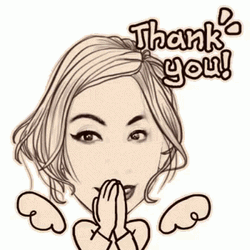 Thank You Animated Smiling Woman GIF