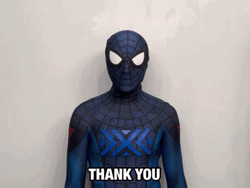 Thank You Asl Blue Spiderman GIF