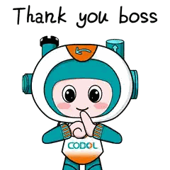 Thank You Boss Cartoon Sticker
