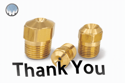 Thank You Card With Brass Fittings GIF