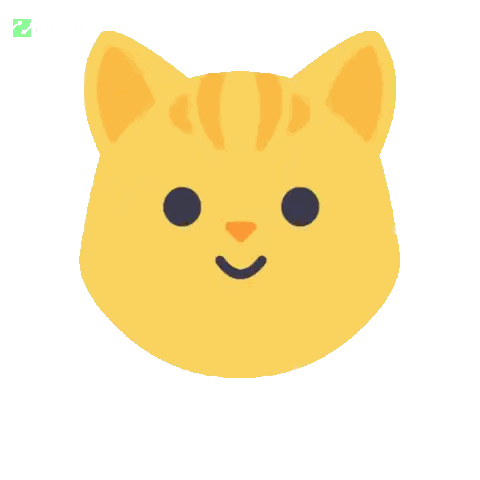 Thank You Cat Face Sticker