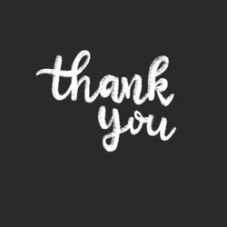 Thank You Chalk Writing GIF