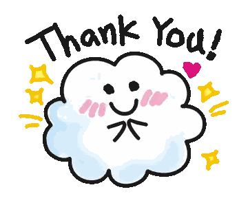 Thank You Cloud Sticker