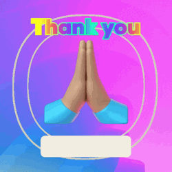 Thank You Emoji Hand Gesture Colorful Design