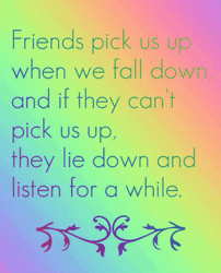 Thank You For Being A Friend Letter With Rainbow GIF