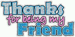 Thank You For Being A Friend Logo GIF