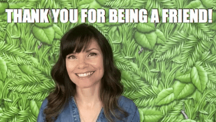Thank You For Being A Friend She Is Thankful GIF
