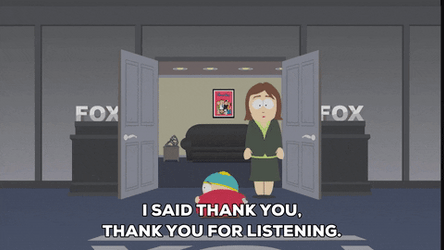Thank You For Listening Eric Cartman GIF