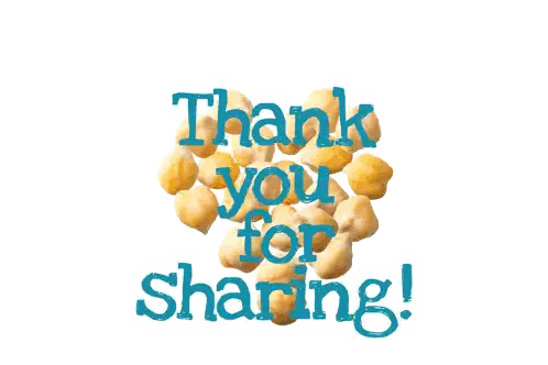 Thank You For Sharing Message Sticker
