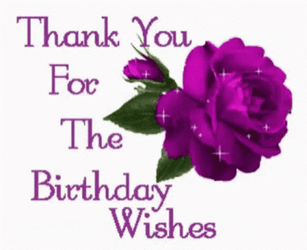 Thank You For The Birthday Wishes Violet Rose GIF