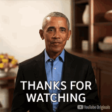 Thank You For Watching Barack Obama GIF
