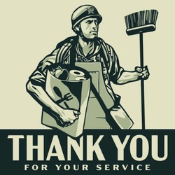 Thank You For Your Service Army Art GIF