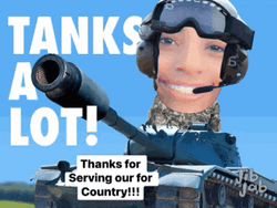 Thank You For Your Service Army Salute  GIF