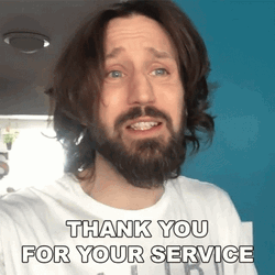 Thank You For Your Service Josh Sundquist GIF