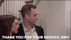Thank You For Your Service Larry David Bro GIF