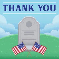 Thank You For Your Service Tomb GIF