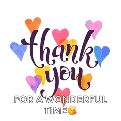 Thank You For Your Wonderful Time Glowing Heart GIF