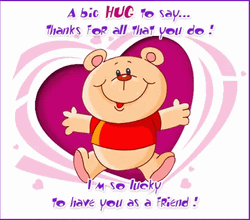 Thank You Friend A Big Hug GIF