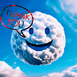 Thank You Friend Cloud Emoji GIF