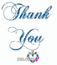 Thank You Glitter Deloris GIF