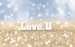 Thank You Glitter Gold Sand Love You GIF