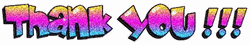 Thank You Glitter Logo Poster GIF