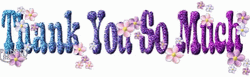 Thank You Glitter So Much Sticker GIF