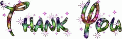 Thank You Glitter Walt Disney Font GIF