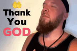 Thank You God Guy Closing Eyes Praying GIF