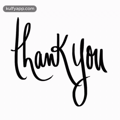 Thank You In Cursive GIF