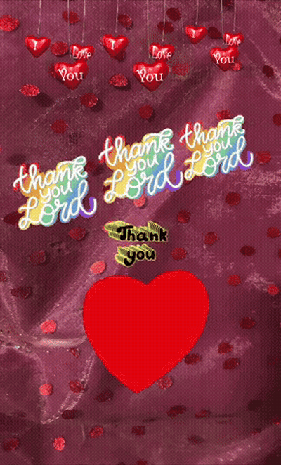 Thank You Lord With Hearts GIF