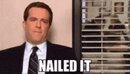 Thank You Nailed It GIF