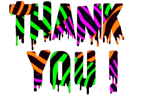 Thank You Neon Sign Sticker