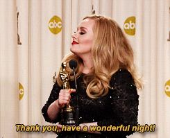 Thank You Office Adele Acceptance Speech GIF