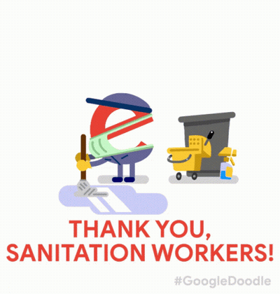 Thank You Sanitation Workers Poster GIF