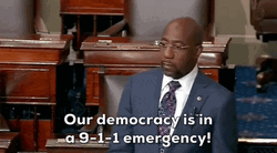 Thank You Senator Warnock For Defending Our Office GIF