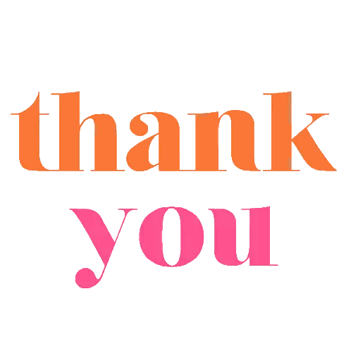 Thank You Sign In Yellow And Blue Sticker