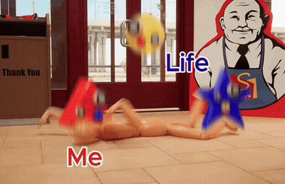 Thank You Sign Next To Trash Can GIF